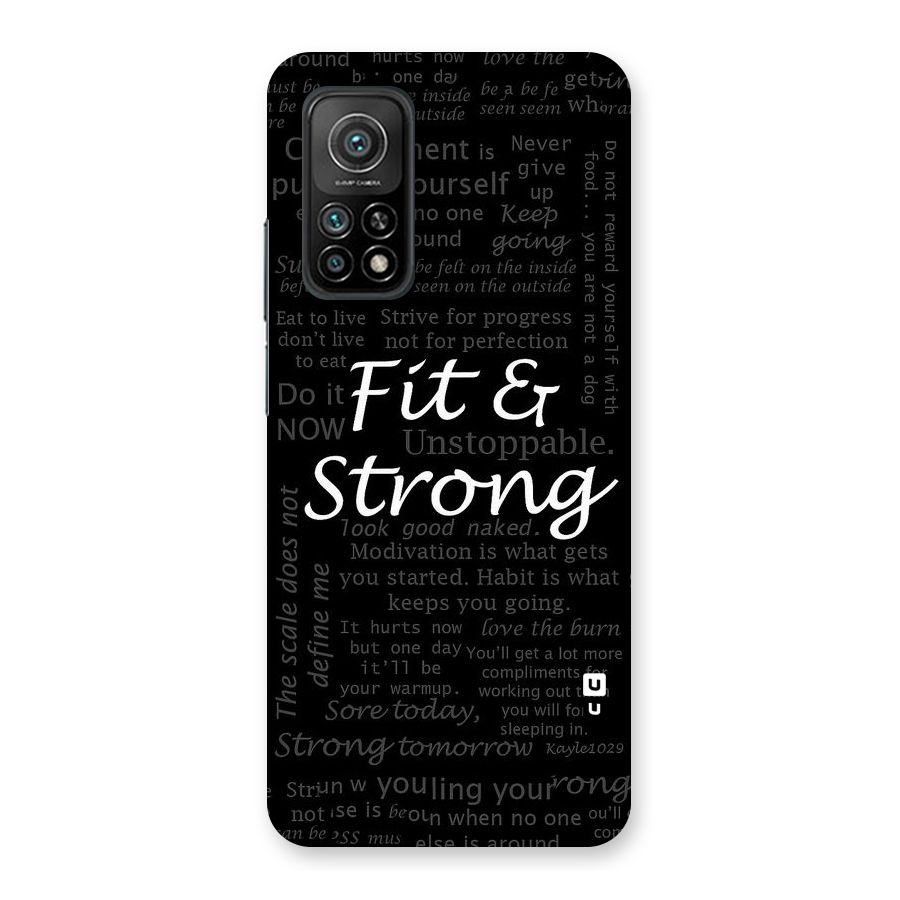 Fit And Strong Back Case for Mi 10T 5G