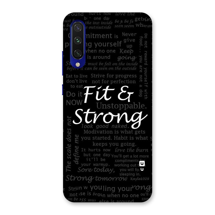 Fit And Strong Back Case for Mi A3