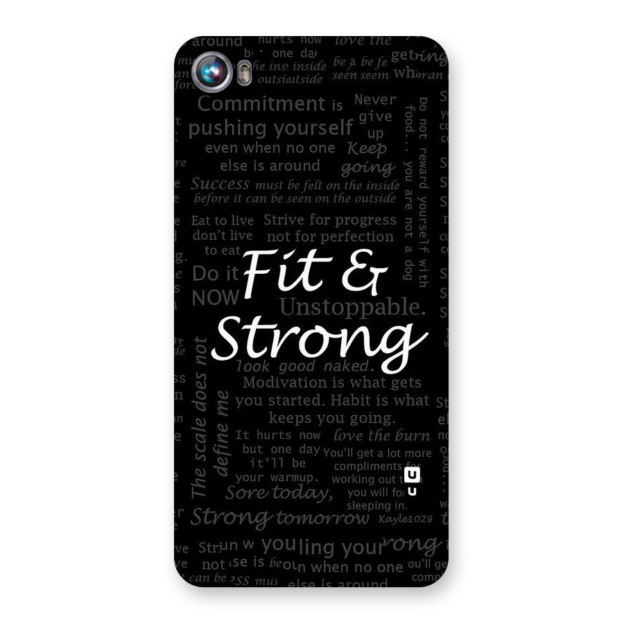 Fit And Strong Back Case for Micromax Canvas Fire 4 A107