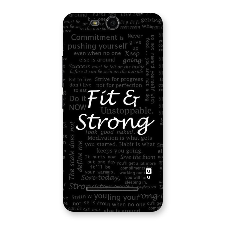 Fit And Strong Back Case for Micromax Canvas Juice 3 Q392