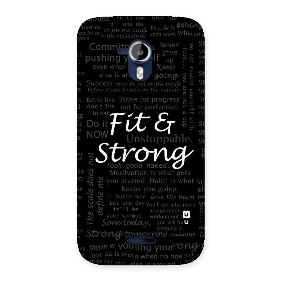 Fit And Strong Back Case for Micromax Canvas Magnus A117
