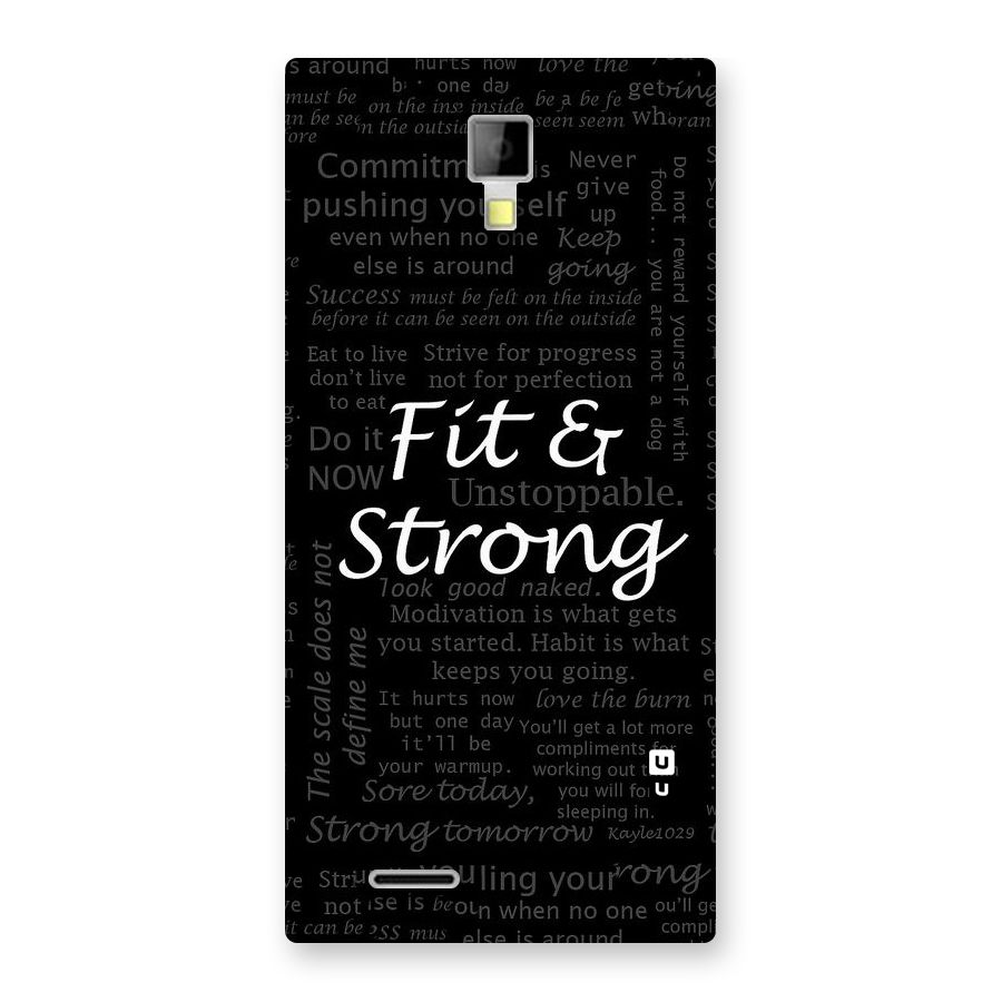 Fit And Strong Back Case for Micromax Canvas Xpress A99