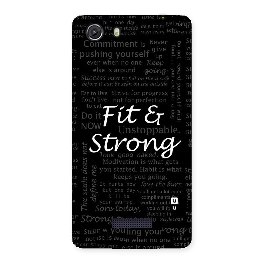 Fit And Strong Back Case for Micromax Unite 3