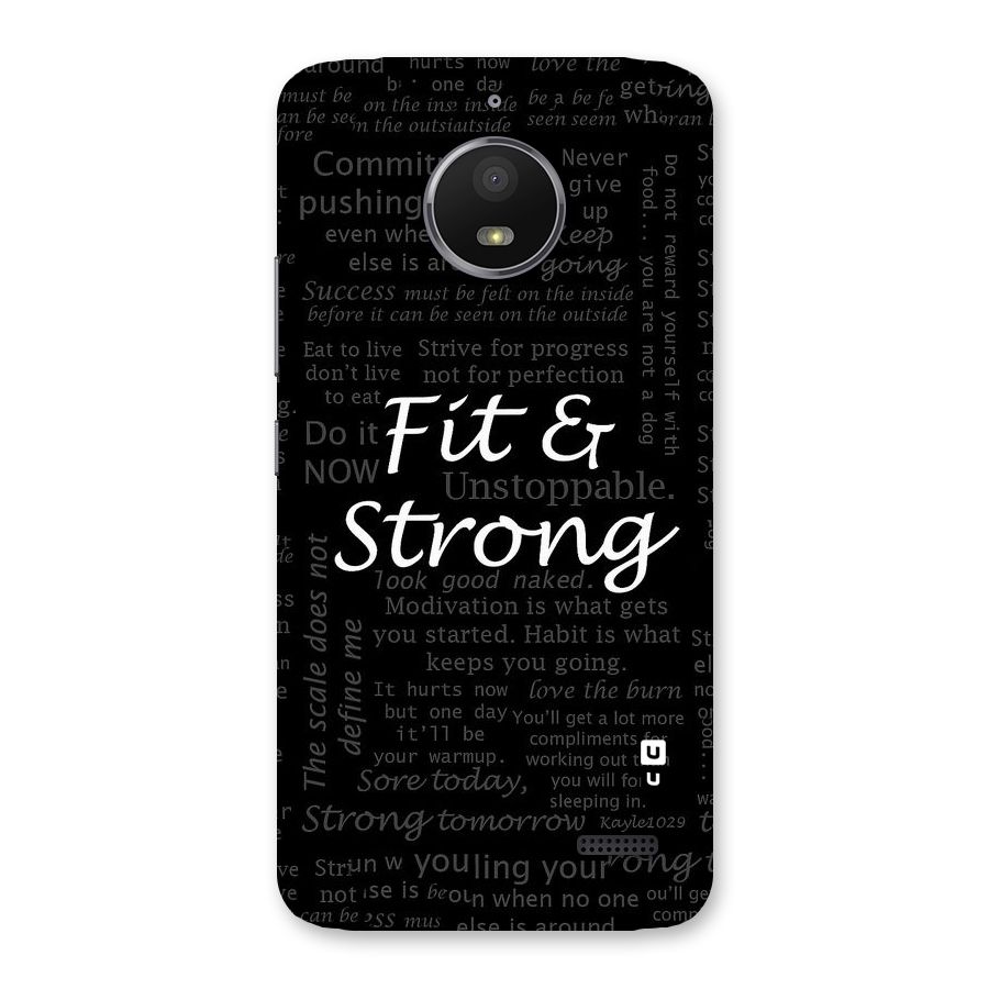 Fit And Strong Back Case for Moto E4
