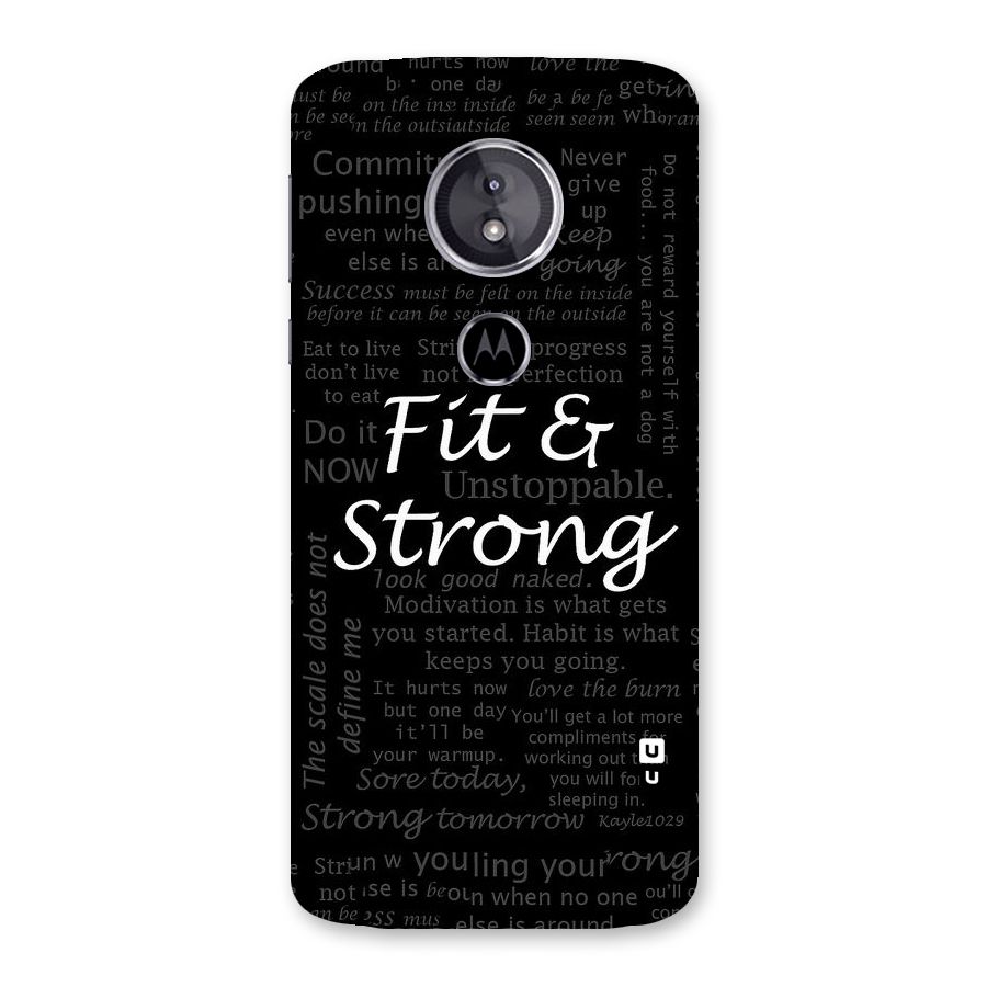 Fit And Strong Back Case for Moto E5