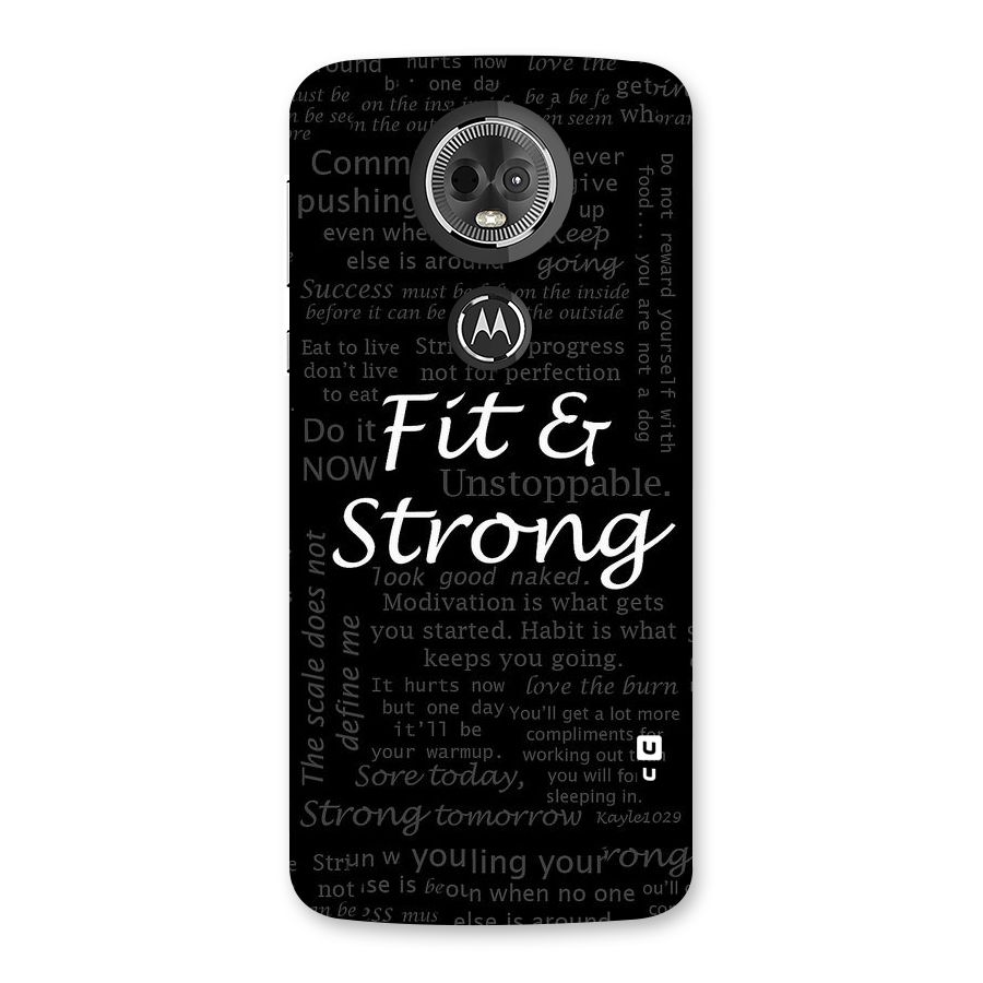 Fit And Strong Back Case for Moto E5 Plus