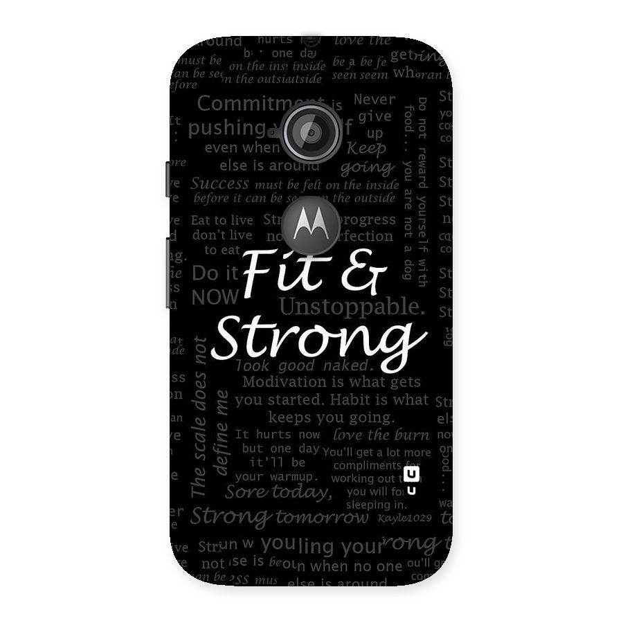Fit And Strong Back Case for Moto E 2nd Gen