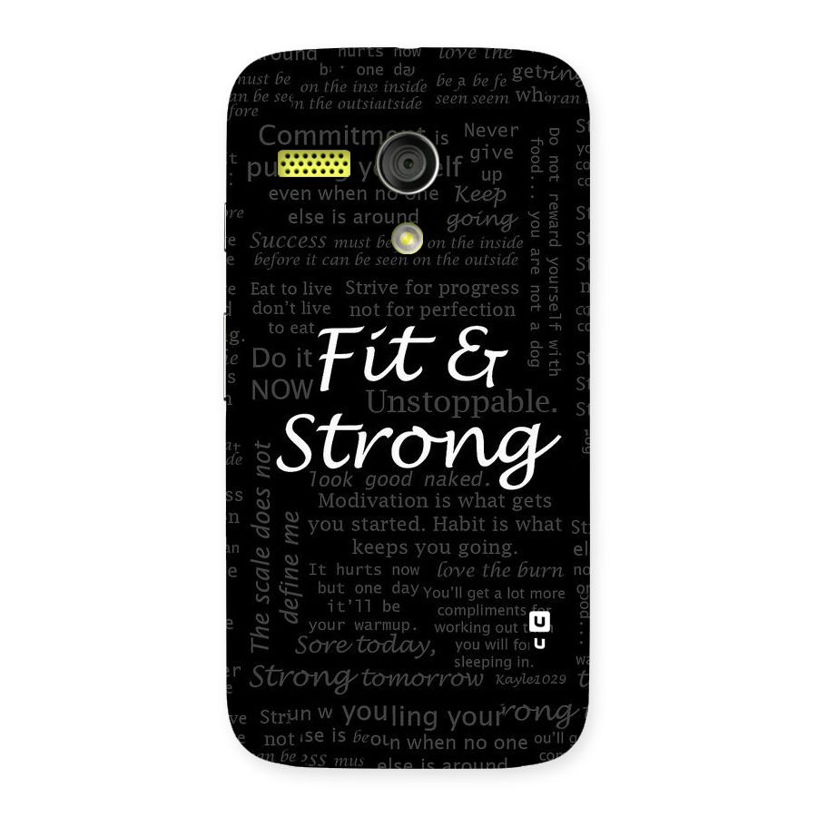 Fit And Strong Back Case for Moto G