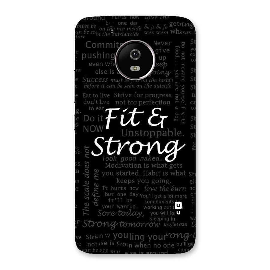 Fit And Strong Back Case for Moto G5
