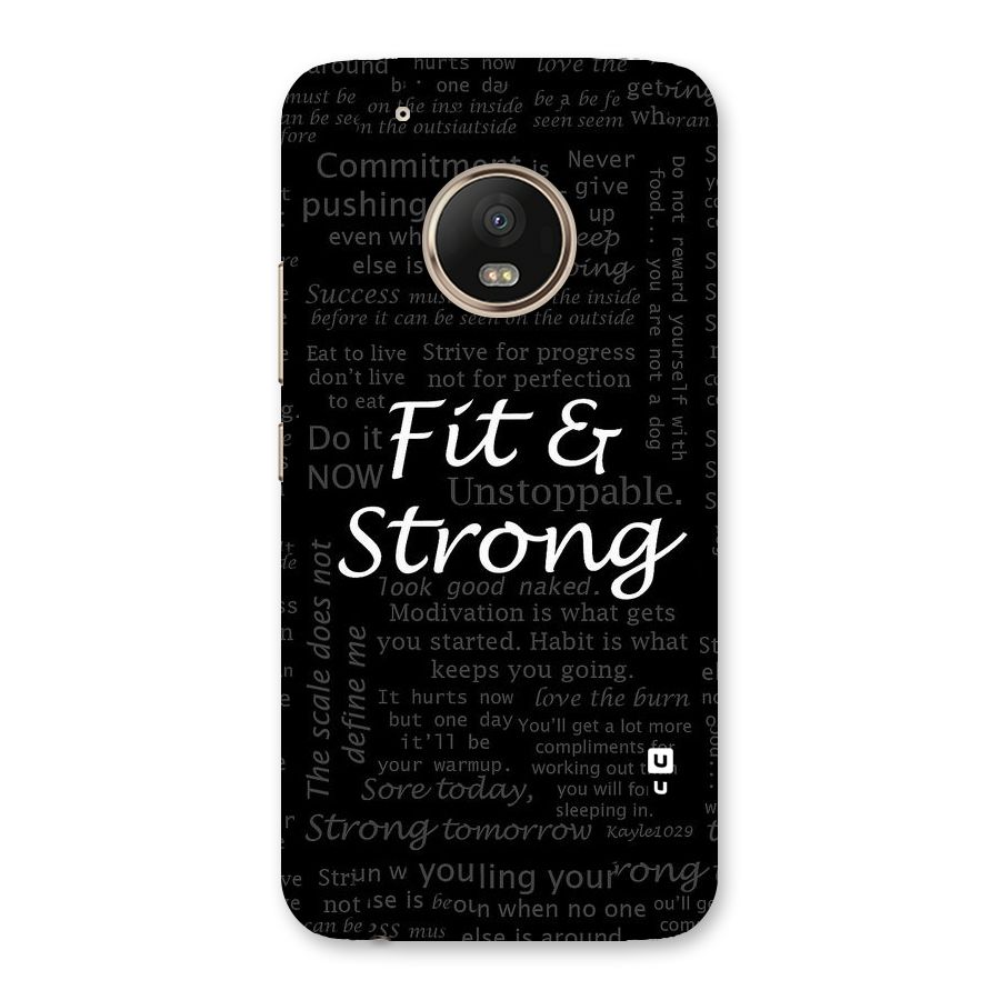 Fit And Strong Back Case for Moto G5 Plus