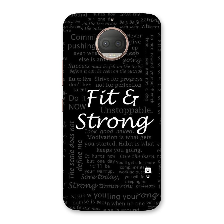 Fit And Strong Back Case for Moto G5s Plus