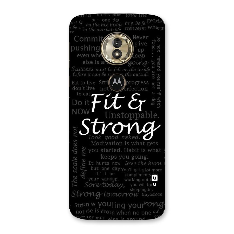 Fit And Strong Back Case for Moto G6 Play