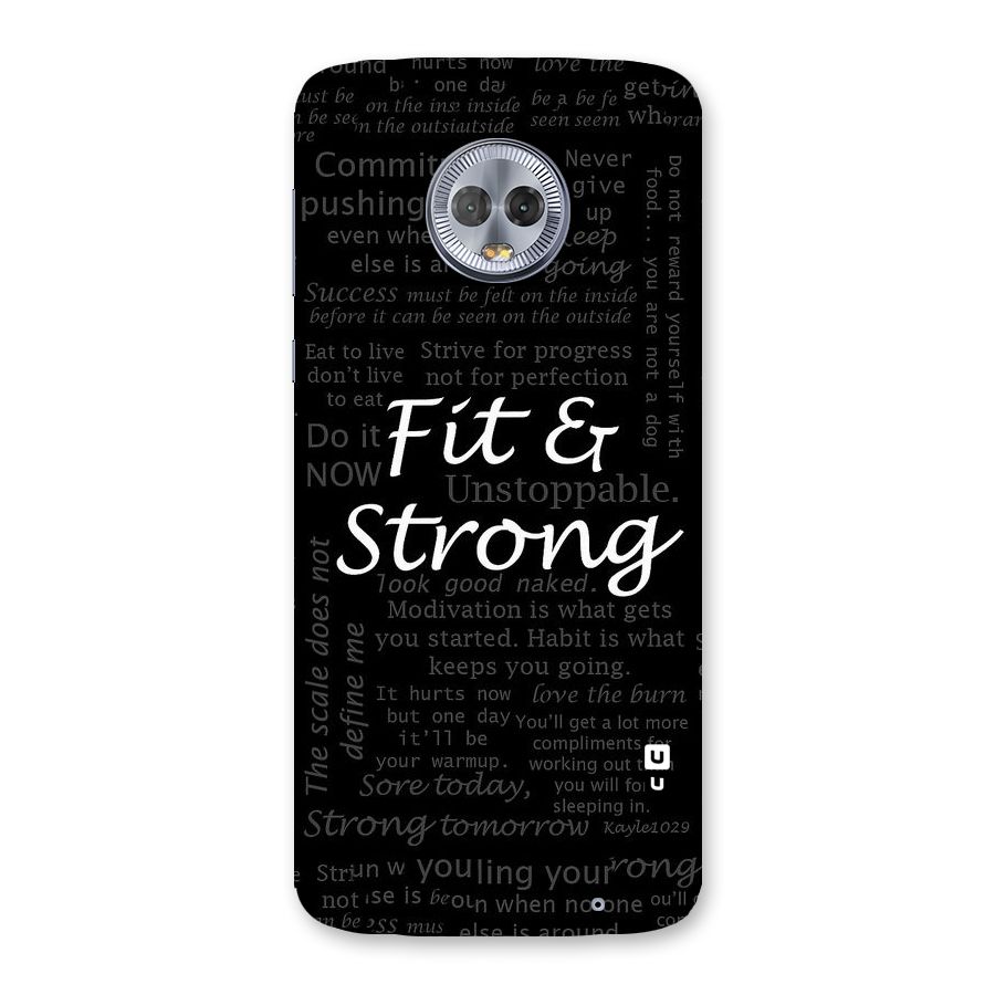 Fit And Strong Back Case for Moto G6 Plus
