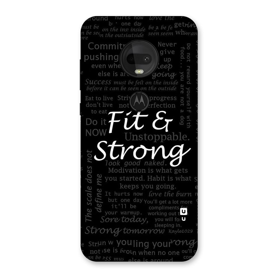 Fit And Strong Back Case for Moto G7