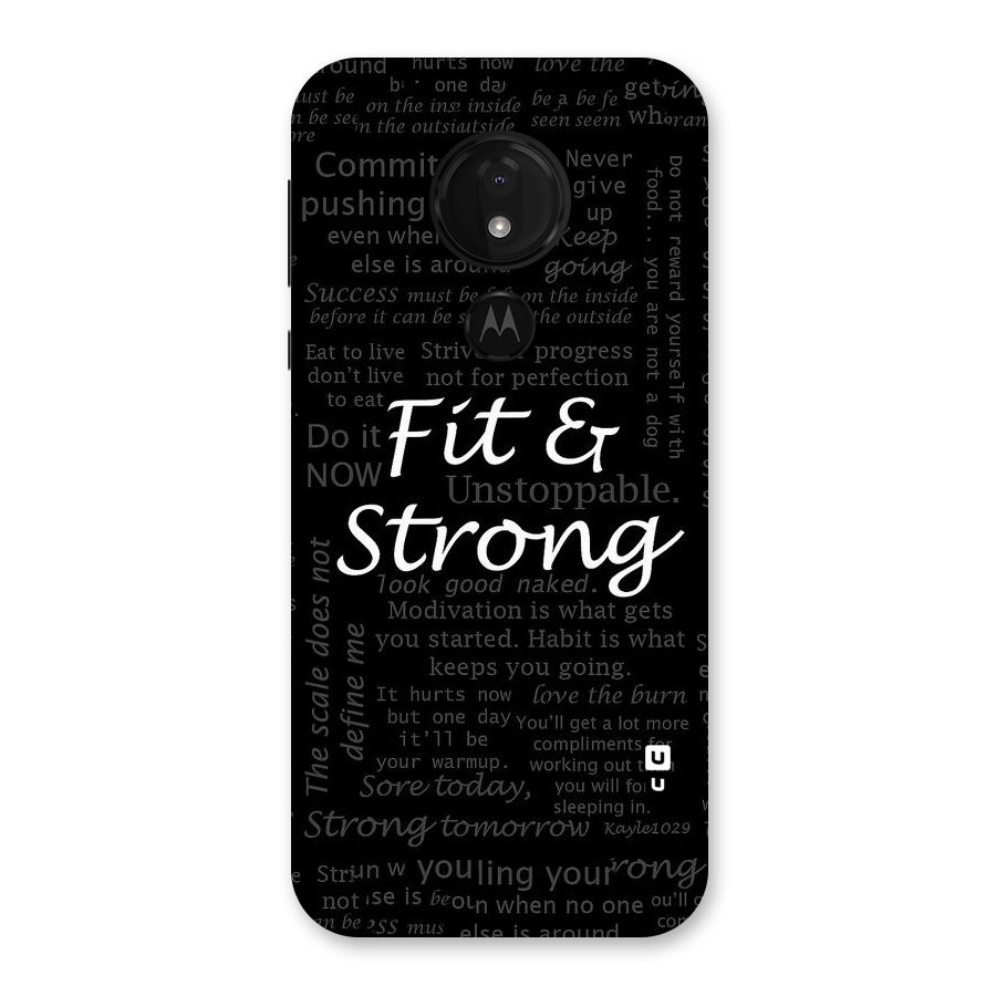 Fit And Strong Back Case for Moto G7 Power