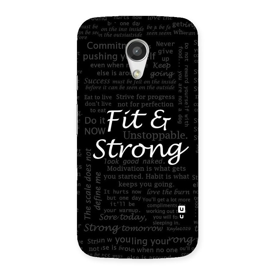 Fit And Strong Back Case for Moto G 2nd Gen