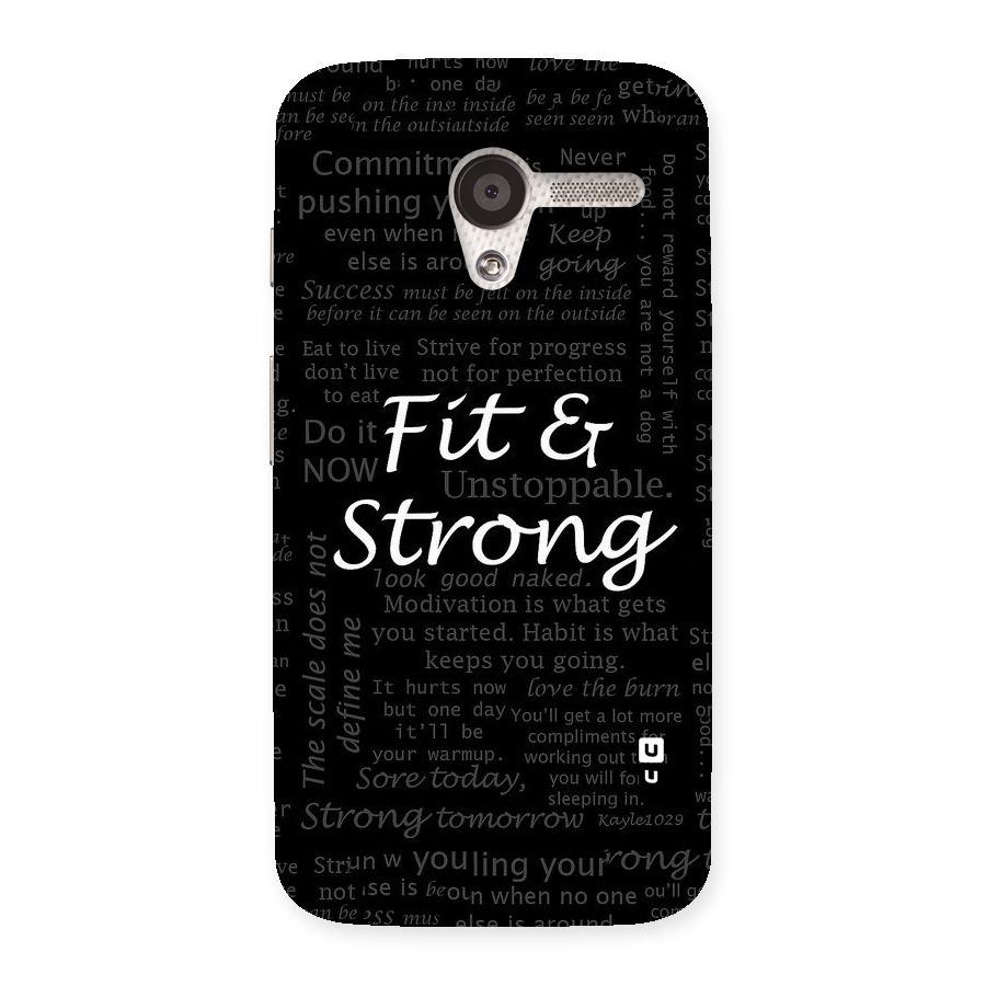 Fit And Strong Back Case for Moto X