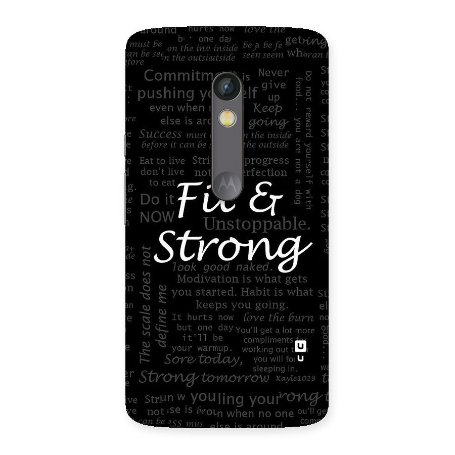 Fit And Strong Back Case for Moto X Play