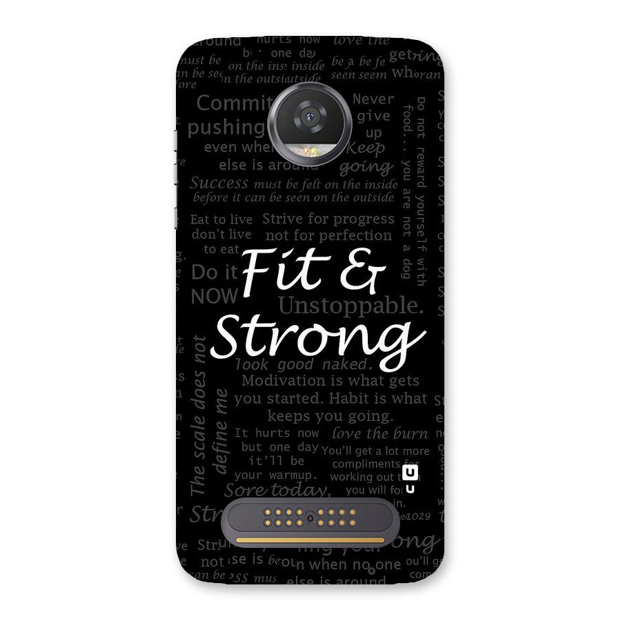 Fit And Strong Back Case for Moto Z2 Play