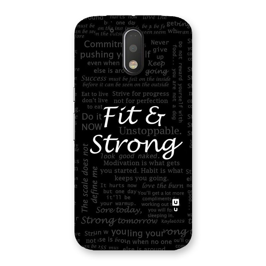 Fit And Strong Back Case for Motorola Moto G4