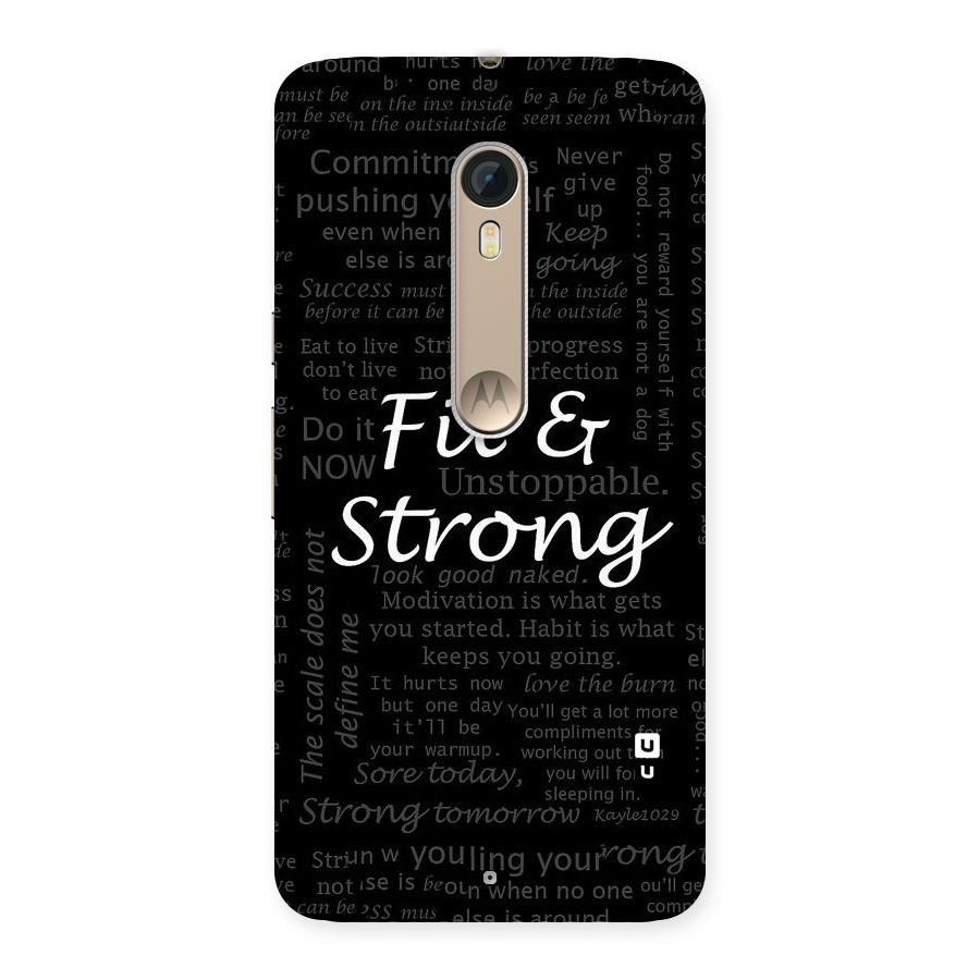Fit And Strong Back Case for Motorola Moto X Style