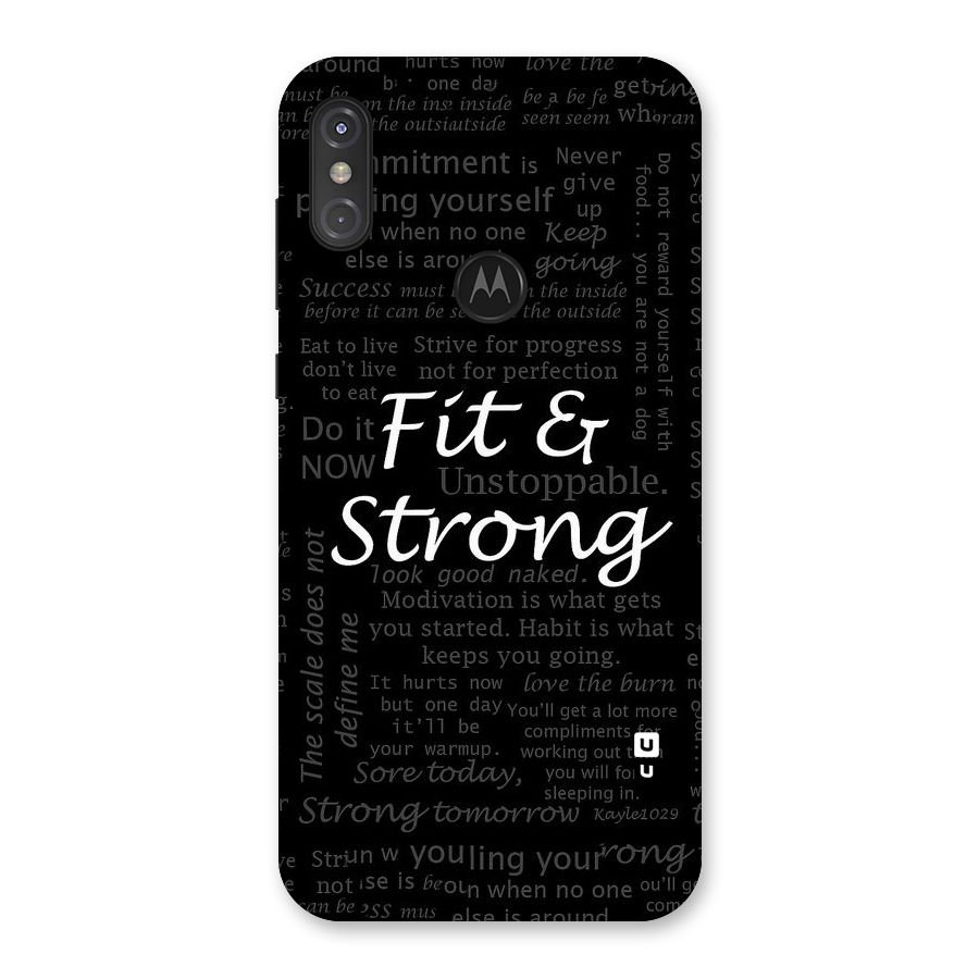 Fit And Strong Back Case for Motorola One Power