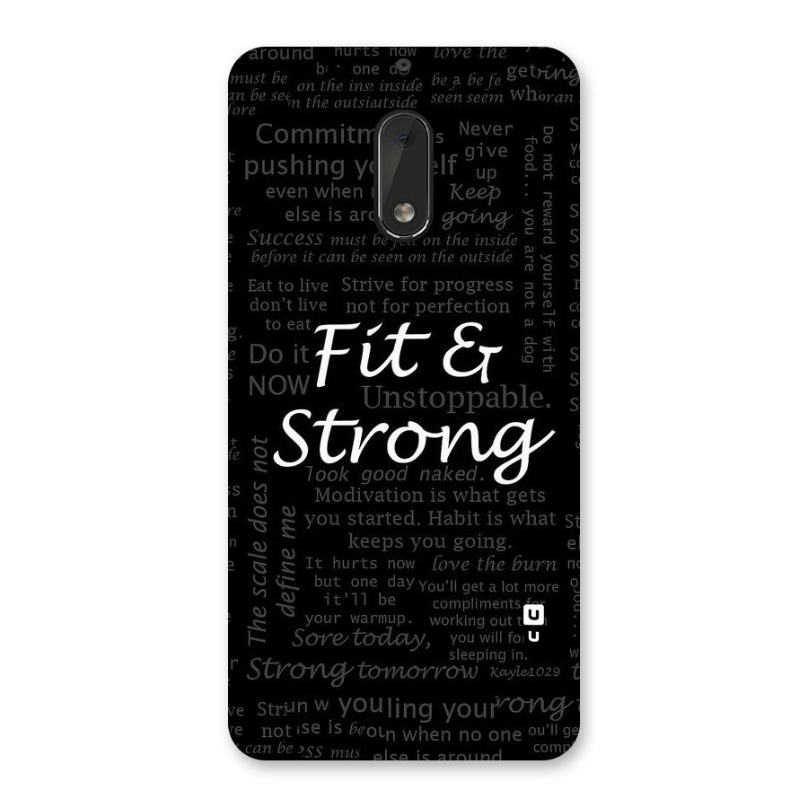 Fit And Strong Back Case for Nokia 6
