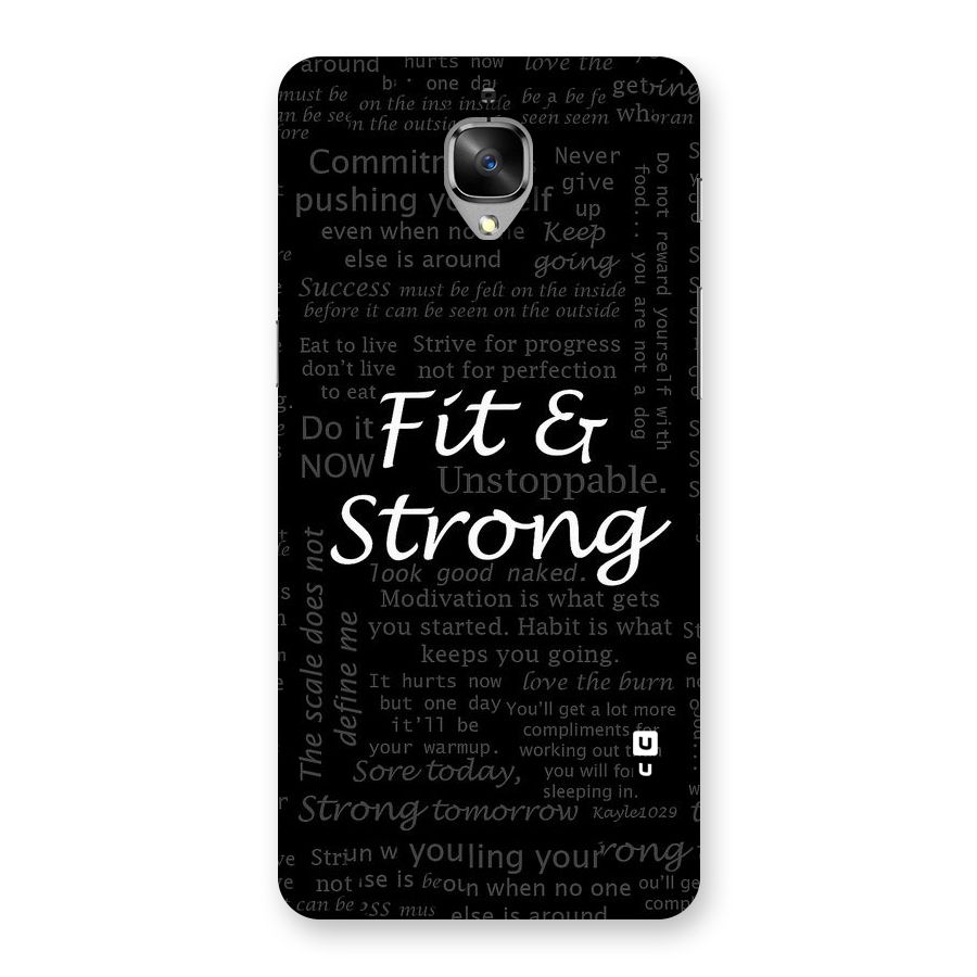 Fit And Strong Back Case for OnePlus 3T