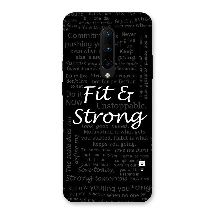 Fit And Strong Back Case for OnePlus 7 Pro