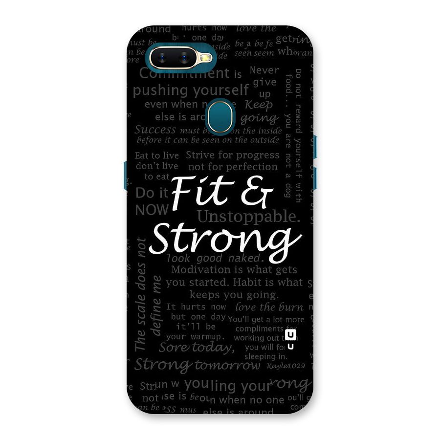 Fit And Strong Back Case for Oppo A11k