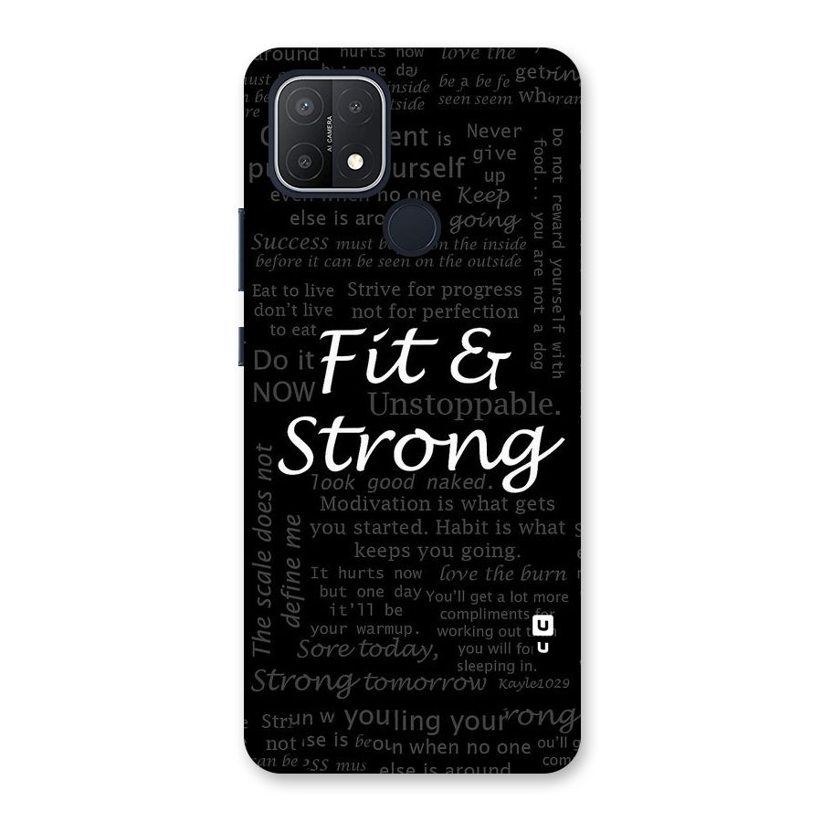 Fit And Strong Back Case for Oppo A15s