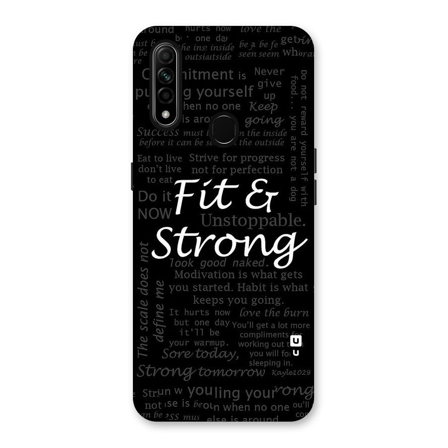 Fit And Strong Back Case for Oppo A31