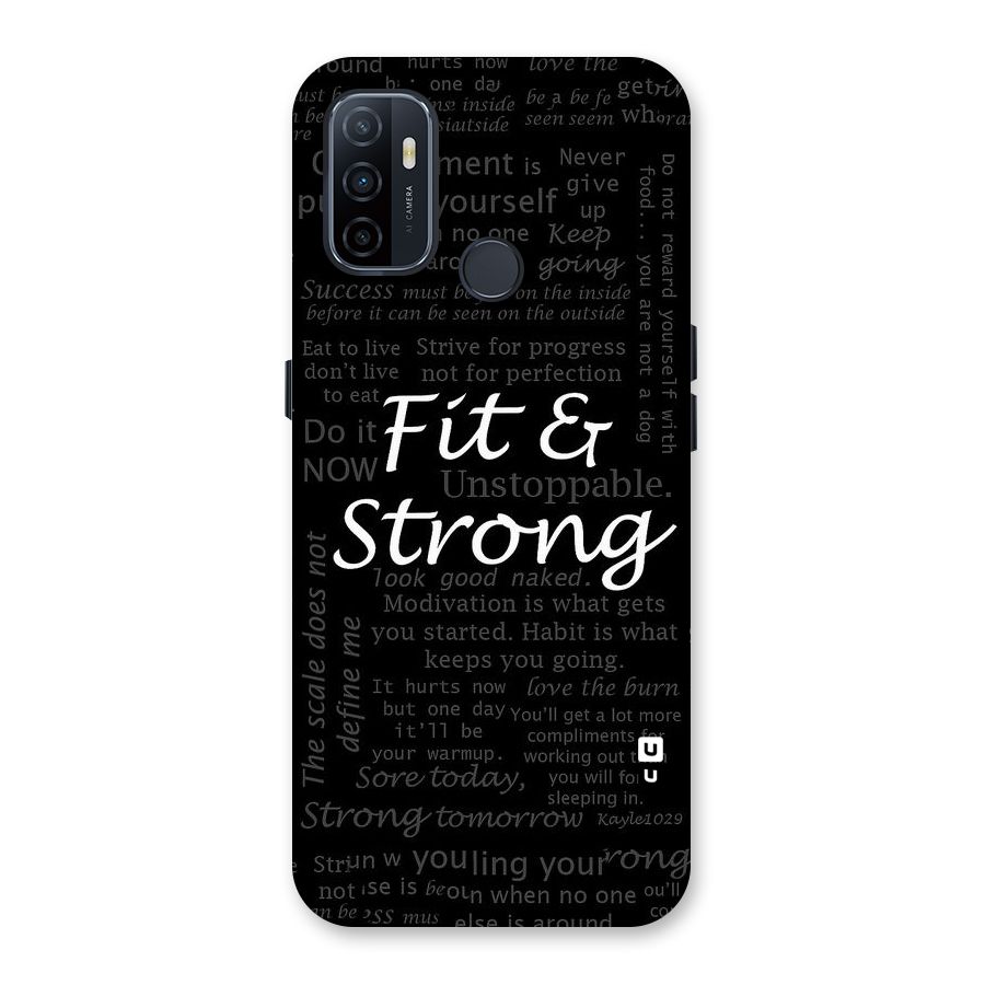 Fit And Strong Back Case for Oppo A32