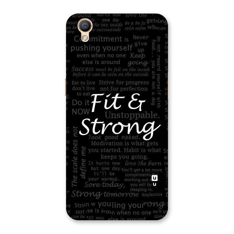 Fit And Strong Back Case for Oppo A37