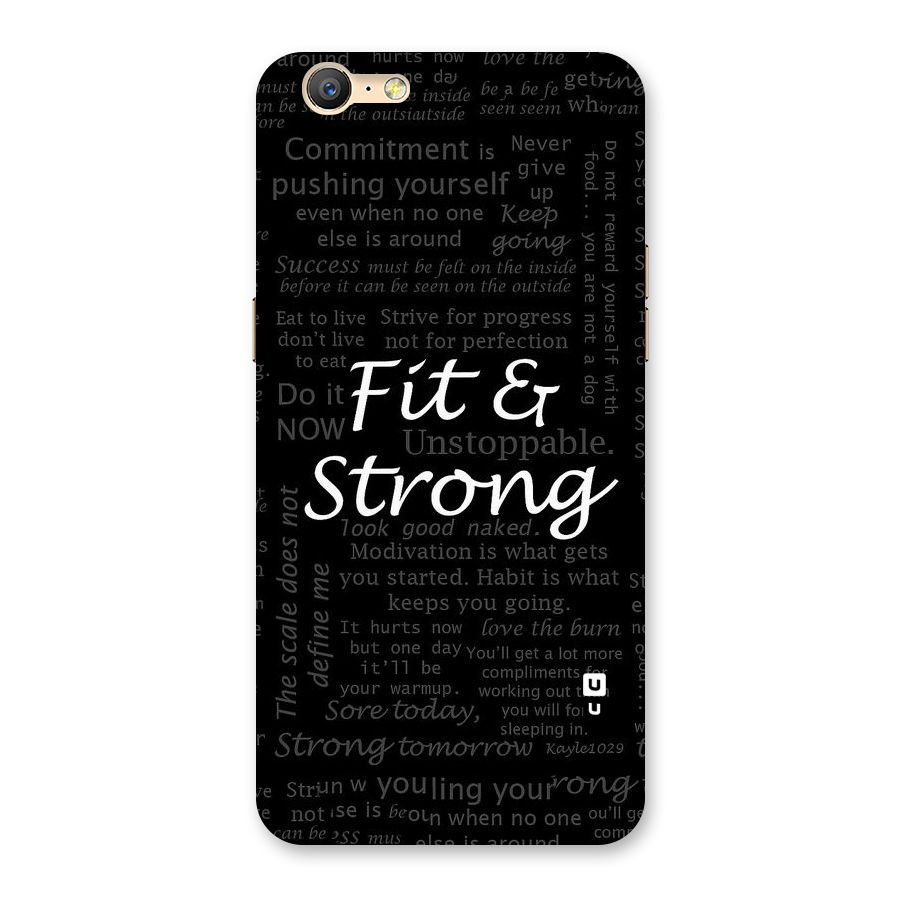 Fit And Strong Back Case for Oppo A39