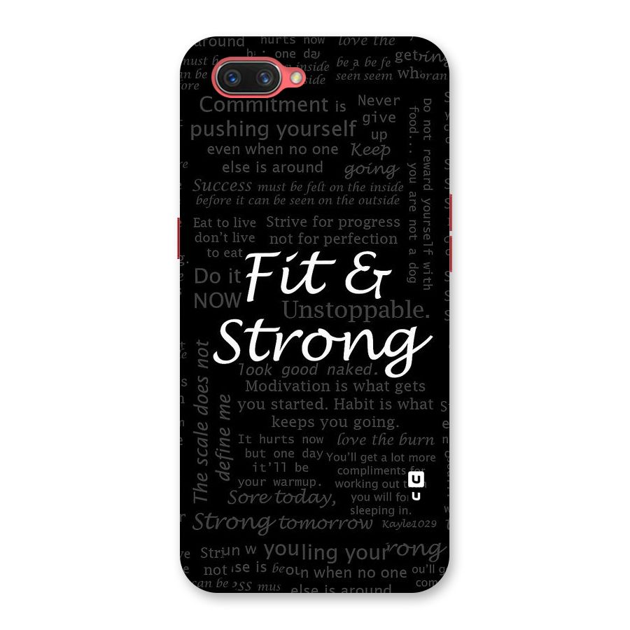 Fit And Strong Back Case for Oppo A3s