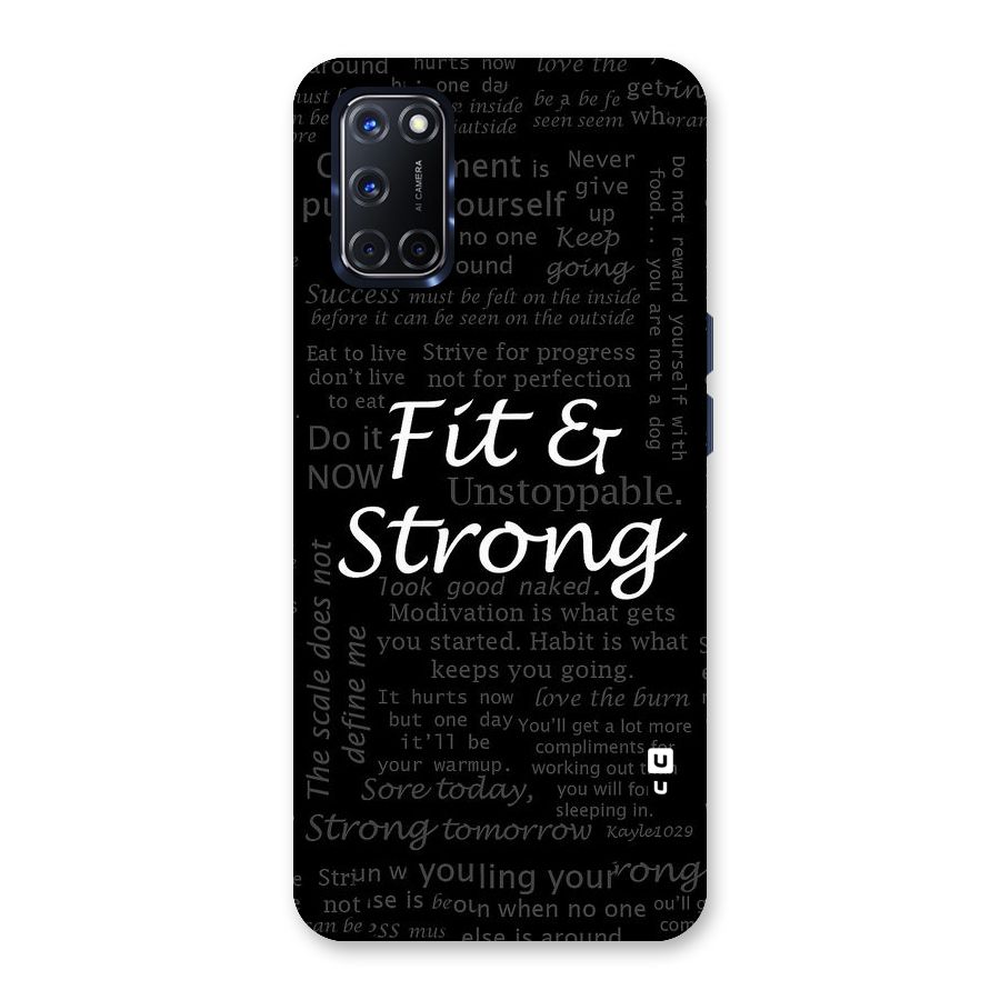 Fit And Strong Back Case for Oppo A52
