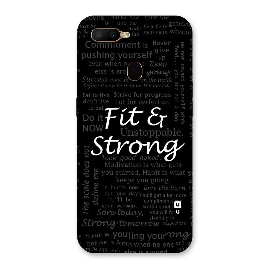 Fit And Strong Back Case for Oppo A5s