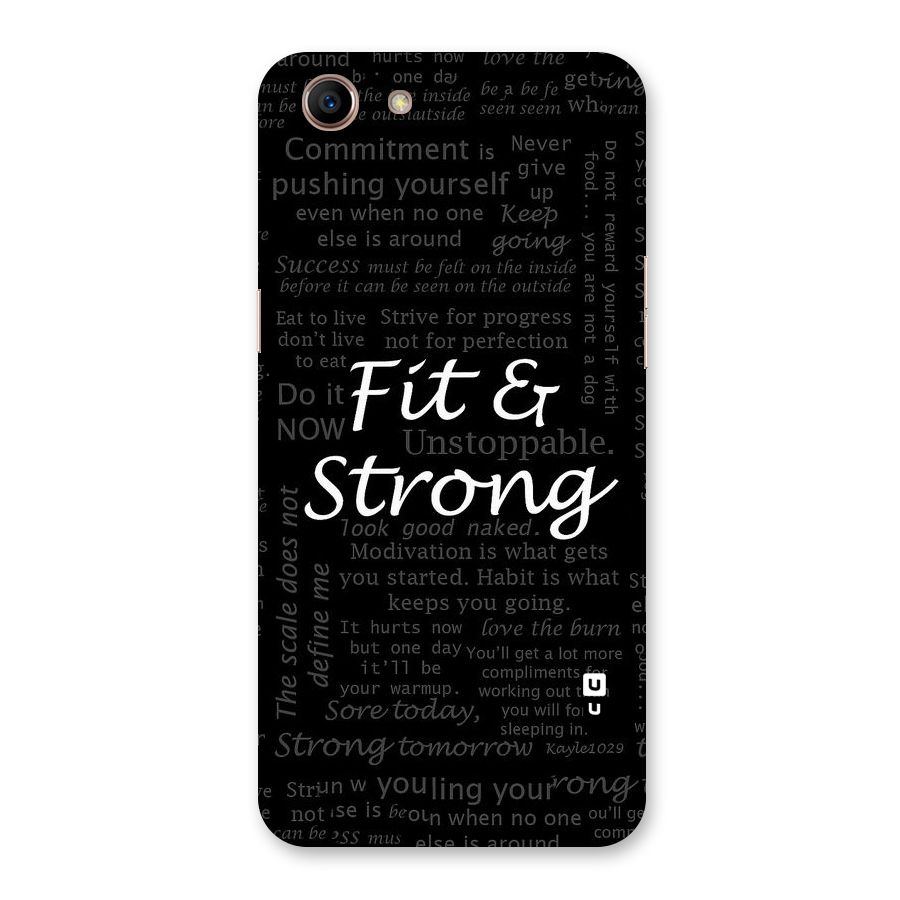 Fit And Strong Back Case for Oppo A83 (2018)