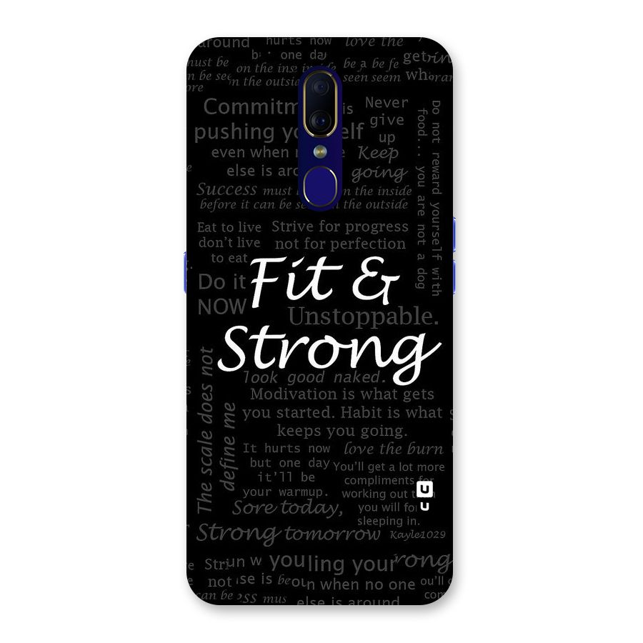 Fit And Strong Back Case for Oppo F11