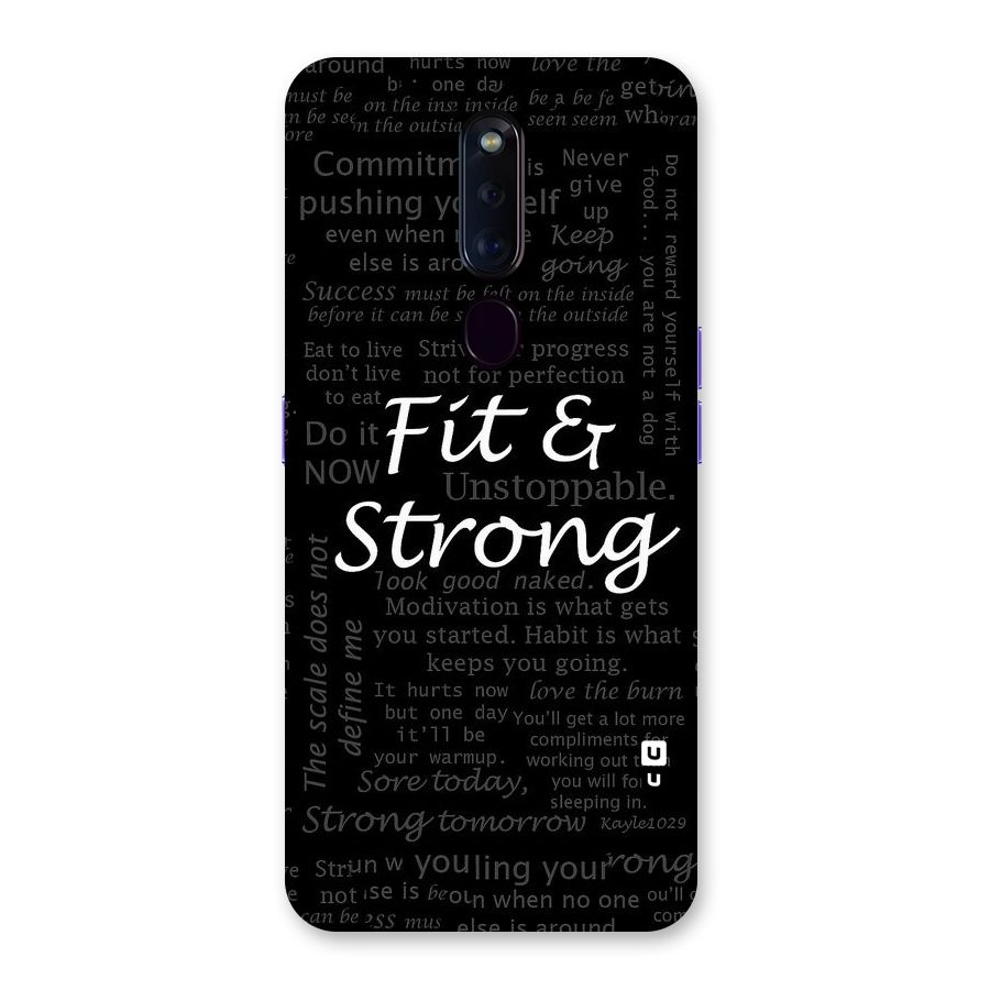 Fit And Strong Back Case for Oppo F11 Pro