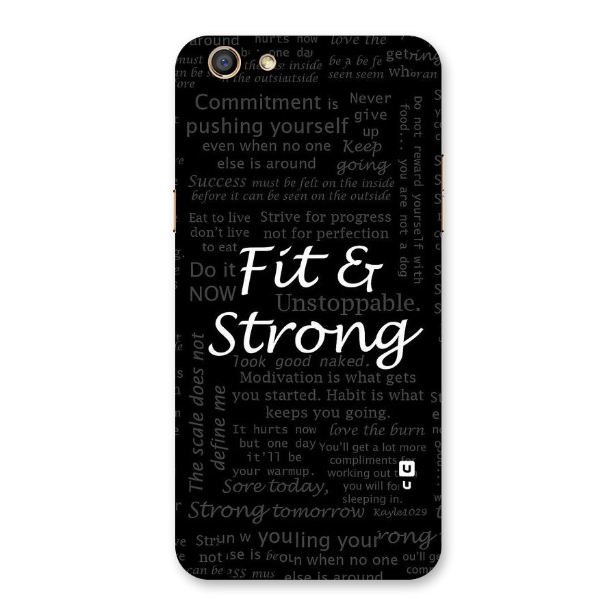 Fit And Strong Back Case for Oppo F3