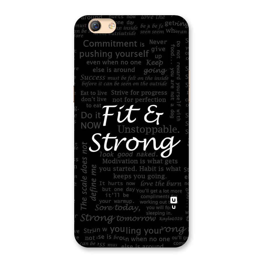 Fit And Strong Back Case for Oppo F3 Plus