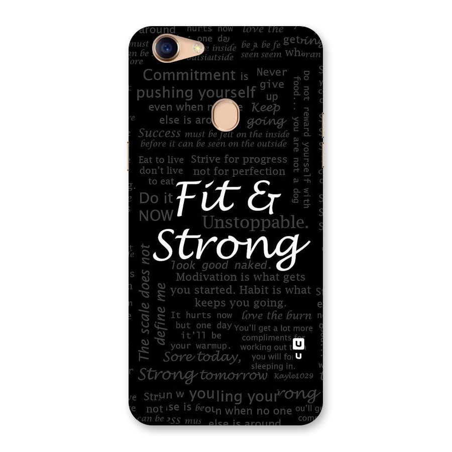 Fit And Strong Back Case for Oppo F5