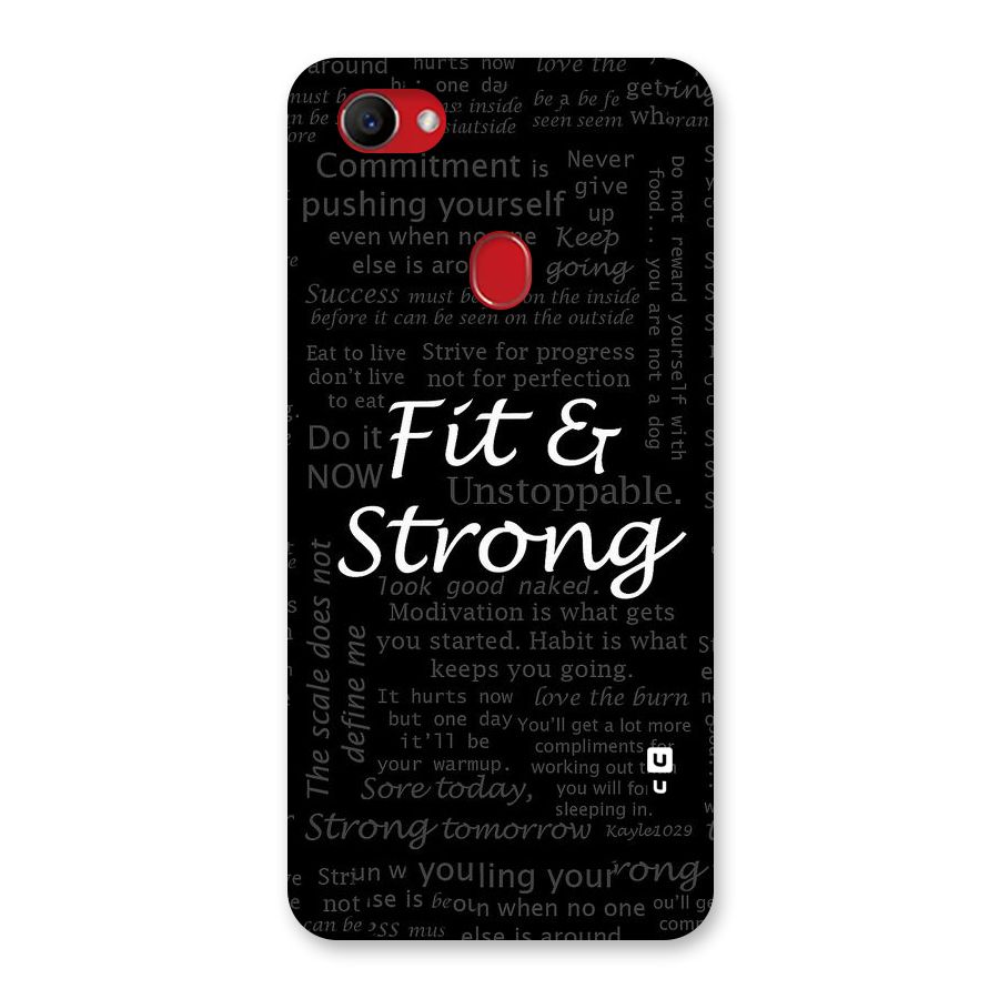 Fit And Strong Back Case for Oppo F7