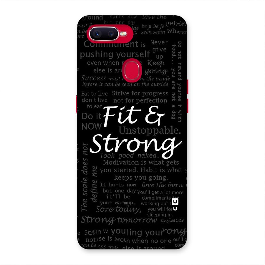 Fit And Strong Back Case for Oppo F9 Pro