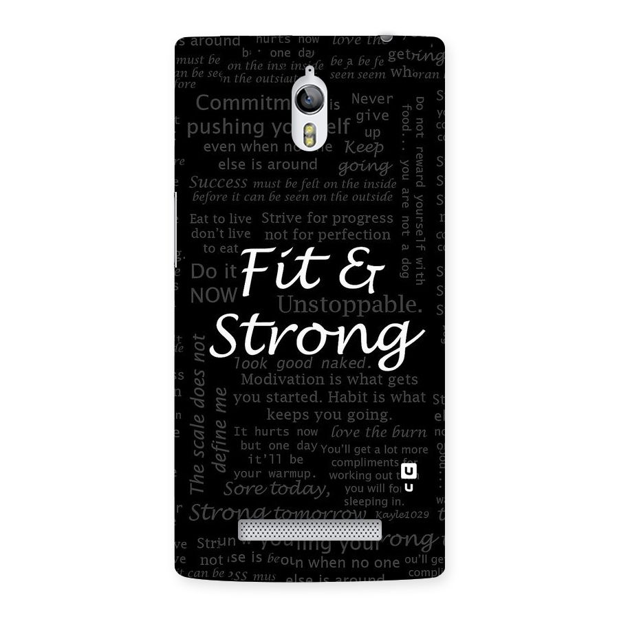 Fit And Strong Back Case for Oppo Find 7