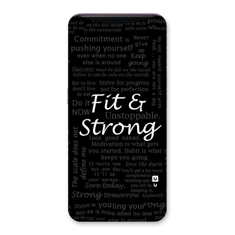 Fit And Strong Back Case for Oppo Find X