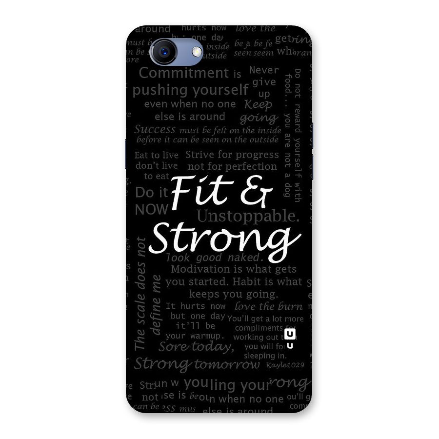 Fit And Strong Back Case for Oppo Realme 1