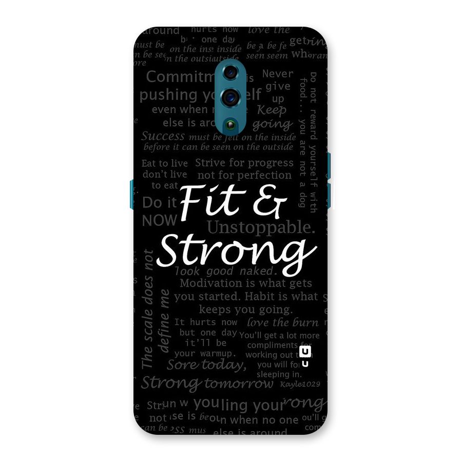 Fit And Strong Back Case for Oppo Reno